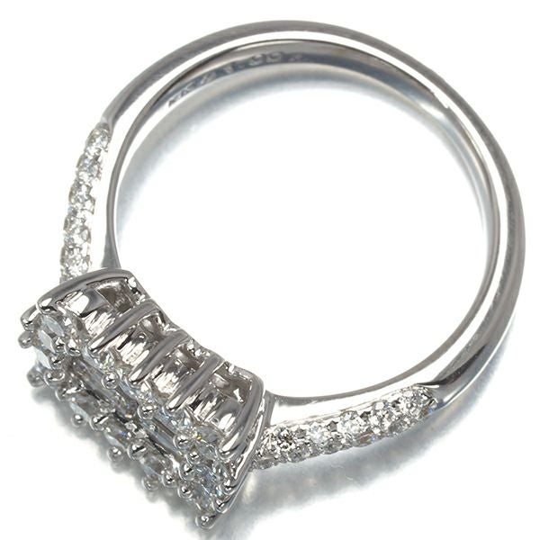 ポンテヴェキオ リング ダイヤ 1.00ct  バゲット 2種カット 9号 K18WG 