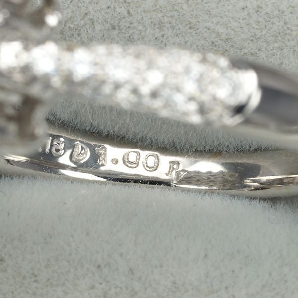 ポンテヴェキオ リング ダイヤ 1.00ct  バゲット 2種カット 9号 K18WG 