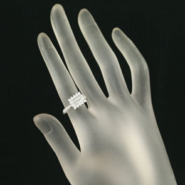 ポンテヴェキオ リング ダイヤ 1.00ct  バゲット 2種カット 9号 K18WG 