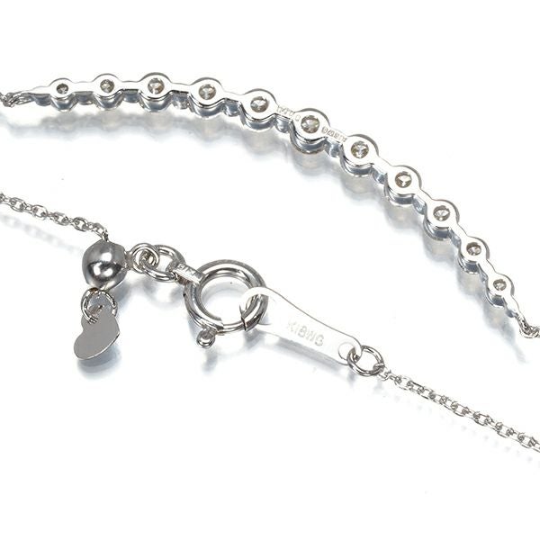 QVC ネックレス ダイヤ 0.50ct  H&C ライン K18WG 保証書