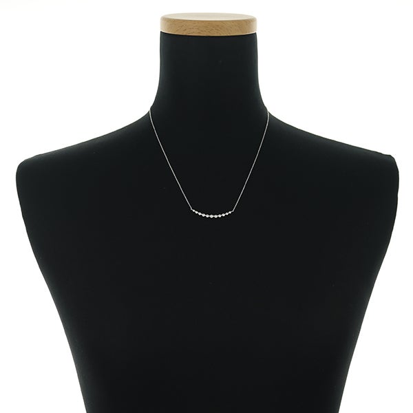 QVC ネックレス ダイヤ 0.50ct  H&C ライン K18WG 保証書