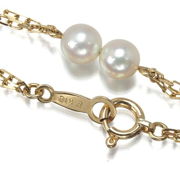 ミキモト ブレスレット ベビーパール アコヤ真珠 4.6mm  ステーション K18YG