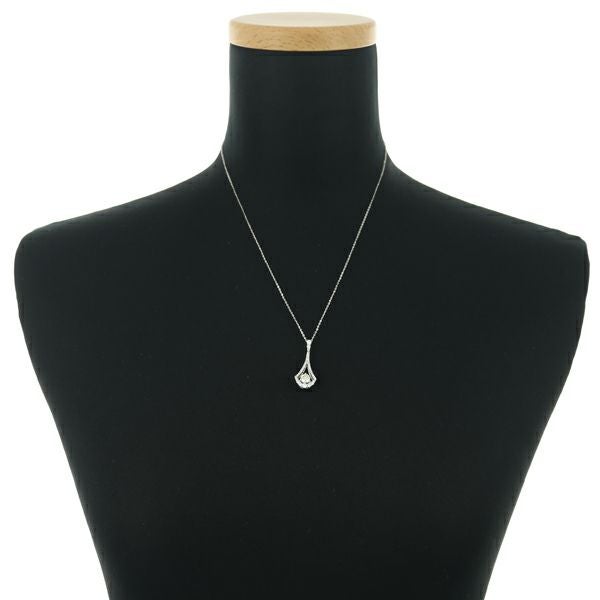 ダイヤ 0.512ct/0.43ct   ネックレス K18WG 