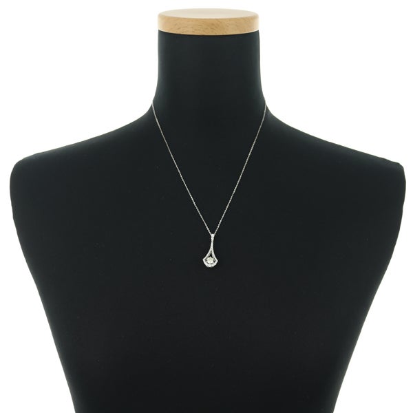 ダイヤ 0.512ct/0.43ct   ネックレス K18WG 