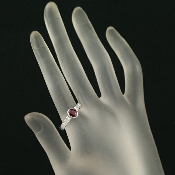 タサキ リング ルビー 0.98ct ダイヤ 0.33ct  16.5号 Pt900 保証書/鑑別書