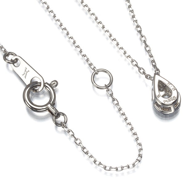 ヴァンドーム ネックレス ダイヤ 0.10ct ドロップオブガーランド パヴェ Pt950/Pt850 