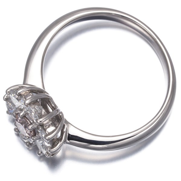 ピンク＆クリアダイヤ 0.173ct/0.78ct   リング Pt900 鑑別書