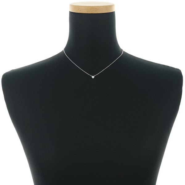 4℃ ネックレス ダイヤ　0.166ct  一粒 K18WG 