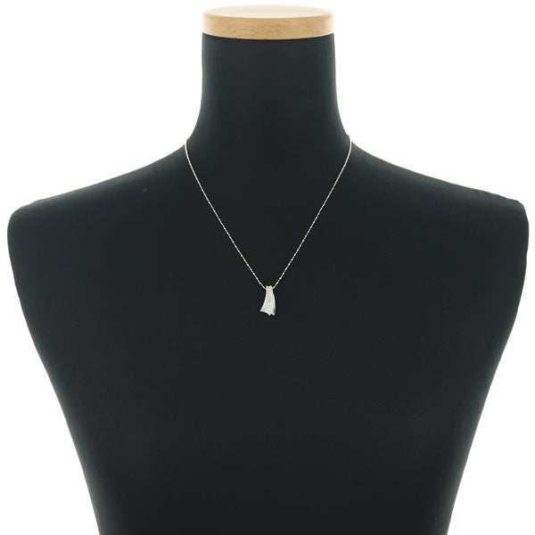 ダイヤ 0.30ct パヴェ  ネックレス K18WG 
