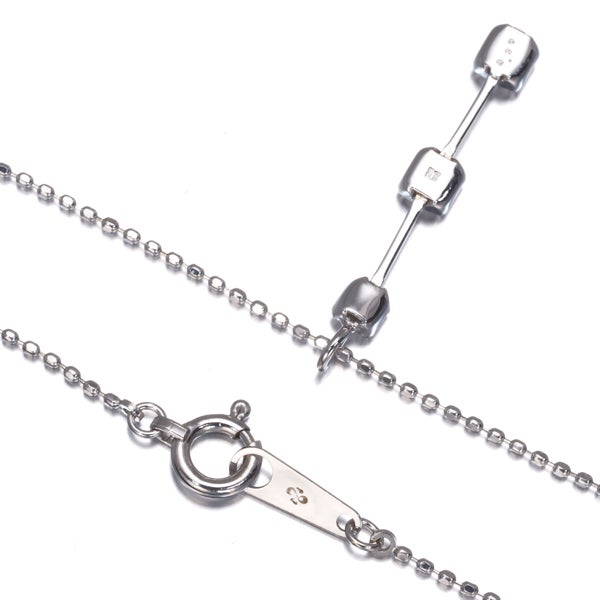 ダイヤ 0.30ct 3P  ネックレス K18WG 