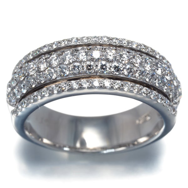 ダイヤ 1.15ct パヴェ  リング K18WG ソーティング
