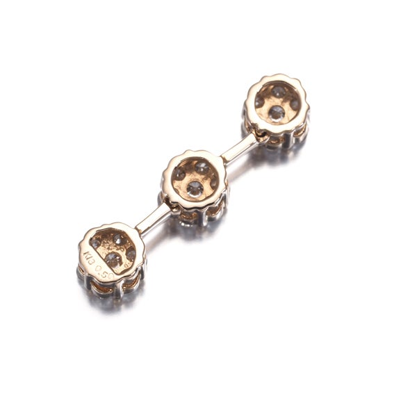 ダイヤ 0.50ct フラワー  ペンダントトップ K18PG 