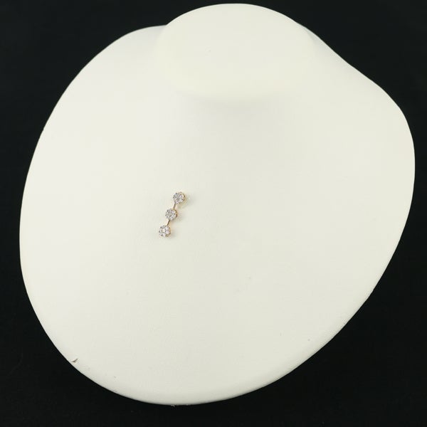 ダイヤ 0.50ct フラワー  ペンダントトップ K18PG 