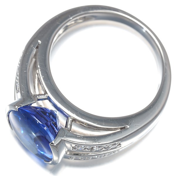 タサキ リング タンザナイト 3.97ct ダイヤ 0.09ct  9.5号 Pt900 