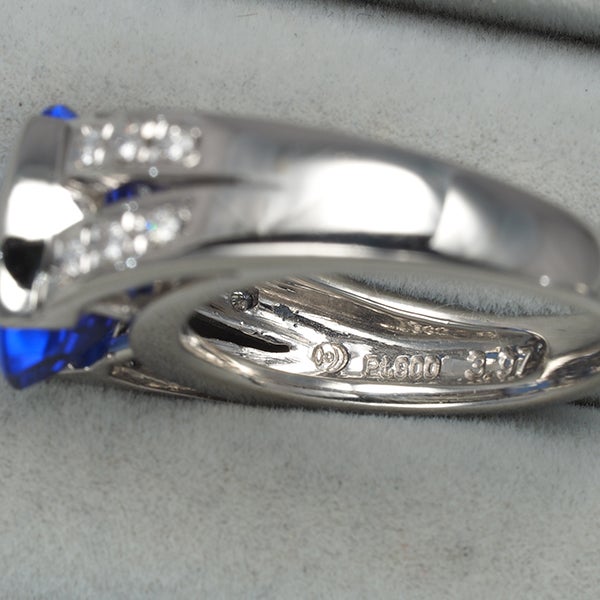 タサキ リング タンザナイト 3.97ct ダイヤ 0.09ct  9.5号 Pt900 