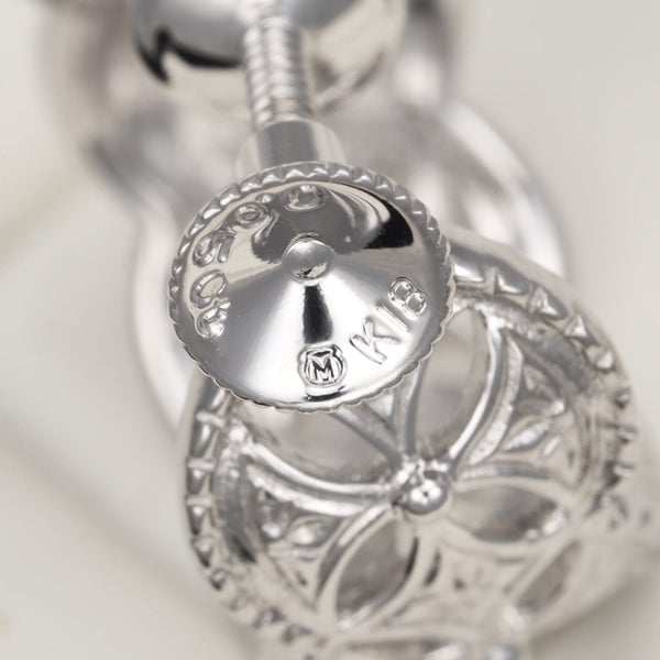 ミキモト イヤリング ダイヤ 0.05ct/0.05ct  透かし K18WG 