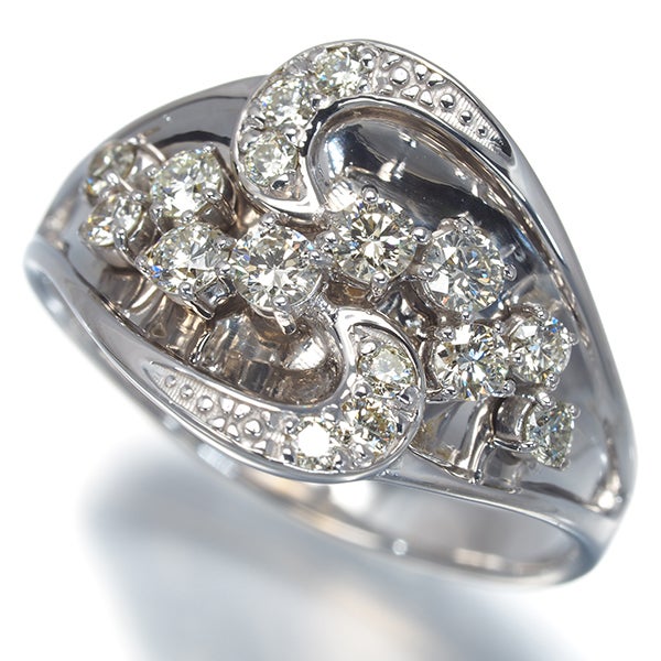 ダイヤ 0.50ct   リング K18WG 