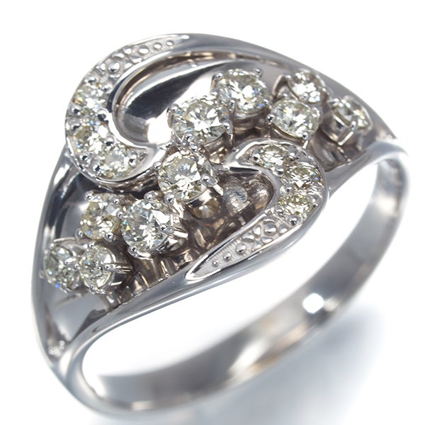 ダイヤ 0.50ct   リング K18WG 