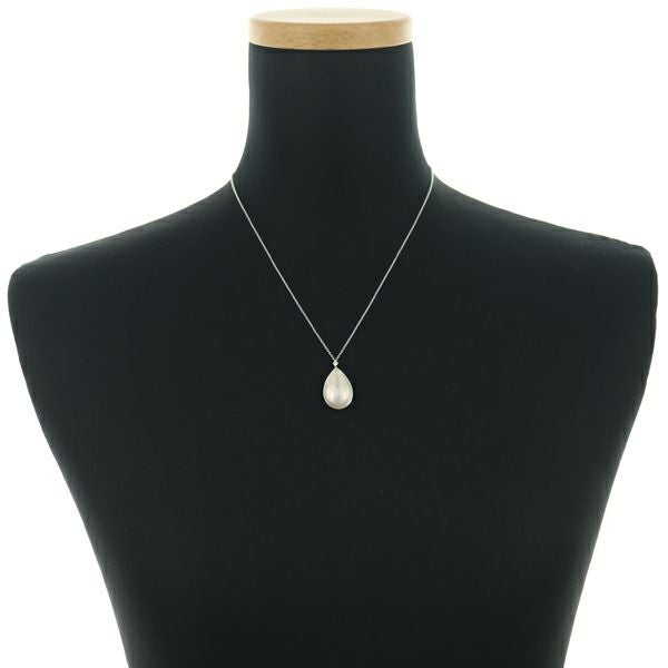 タサキ ネックレス パール マベ真珠  ダイヤ 0.03ct  ドロップ K18WG 