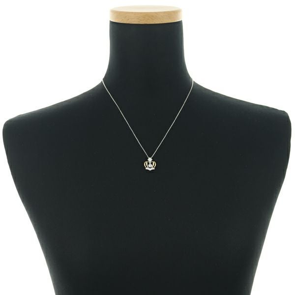 モニッケンダム ネックレス ダイヤ 0.21ct  コンビカラー クラウン K18YG/WG 