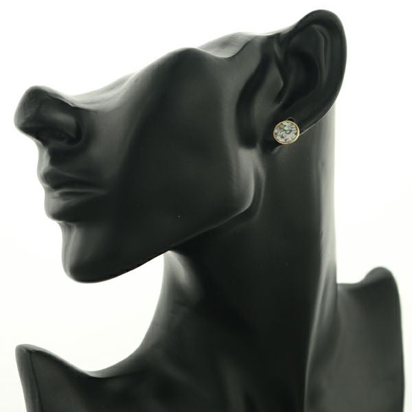 アガット ピアス ターコイズ シェル チャーム 2WAY K10YG/樹脂