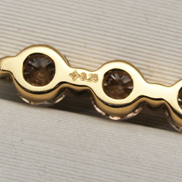 GSTV ピアス ダイヤ 0.25ct/0.25ct  フック K18YG 