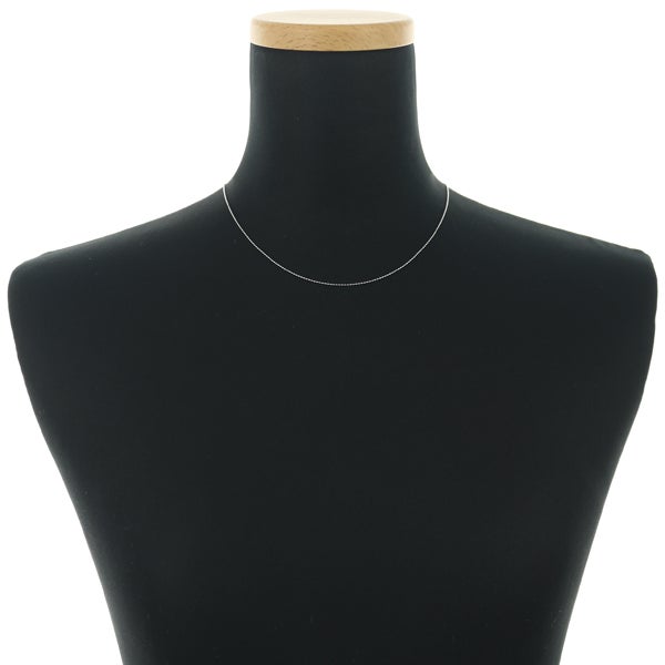 カットボール チェーンネックレス 45cm K18WG 