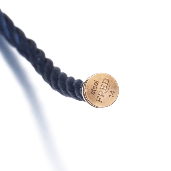 フレッド ブレスレット用コード  フォース10 MM 14刻印 ジーンブルー SS/スティールケーブル 