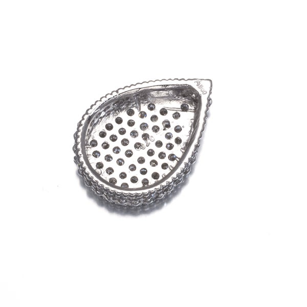 ダイヤ 0.70ct パヴェ ティアドロップ  ペンダントトップ Pt900 