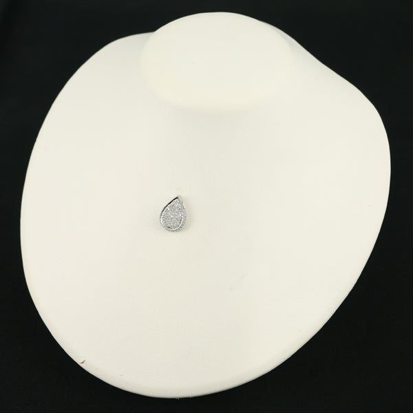 ダイヤ 0.70ct パヴェ ティアドロップ  ペンダントトップ Pt900 