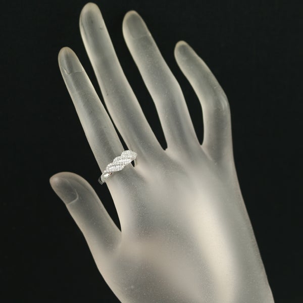 ダイヤ 0.30ct 2種カット  リング K18WG 