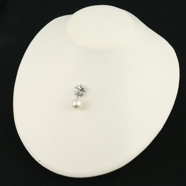 タサキ ペンダントトップ パール 白蝶真珠 10.9-12.0mm  ダイヤ 0.04ct   Pt900 保証書
