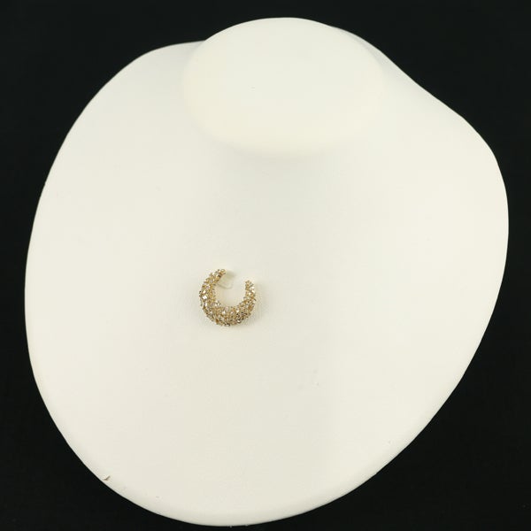 GSTV ペンダントトップ ダイヤ 0.50ct  テーパーカット ムーン K18YG 