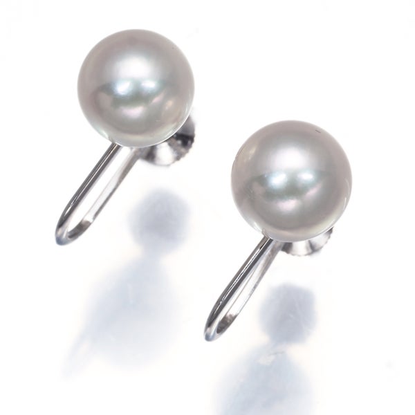 ミキモト イヤリング パール アコヤ真珠 7.3mm  一粒 K14WG 