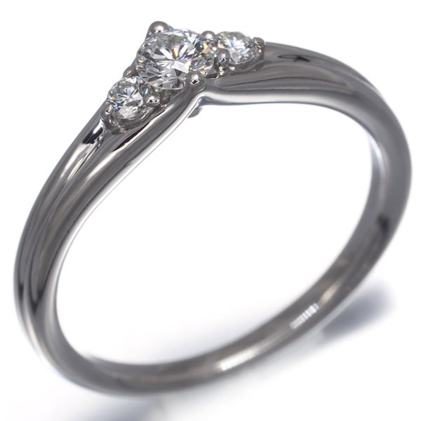 スタージュエリー リング ダイヤ 0.15ct/0.07ct  11号 Pt950 