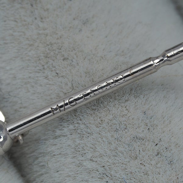 タサキ ピアス パール 真珠 10.0mm アルルカン M/G K18WG 