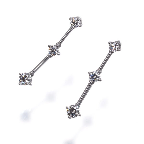 DTC ピアス ダイヤ 0.265ct/0.265ct トリロジー  Pt900 