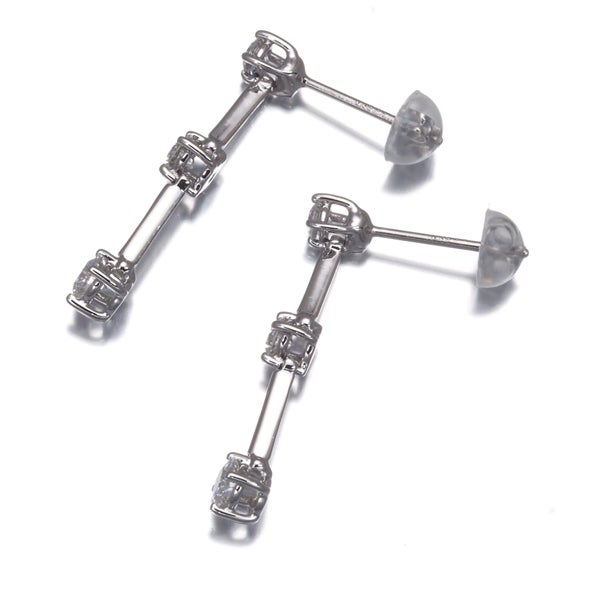 DTC ピアス ダイヤ 0.265ct/0.265ct トリロジー  Pt900 