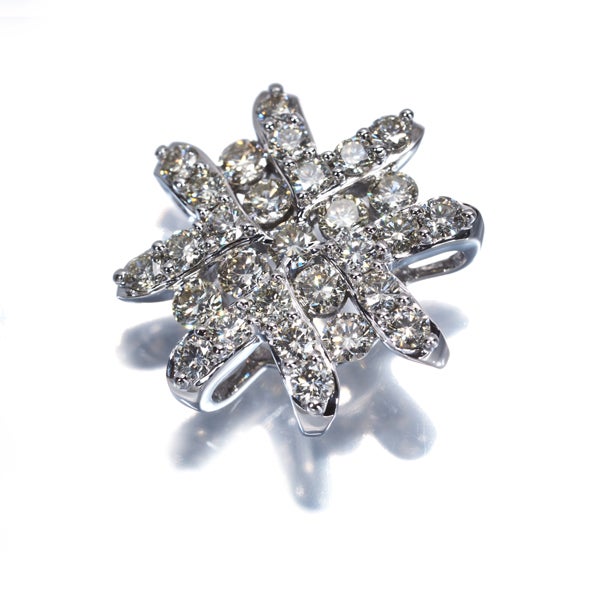 GSTV ペンダントトップ イエローダイヤ 1.00ct   K18WG 