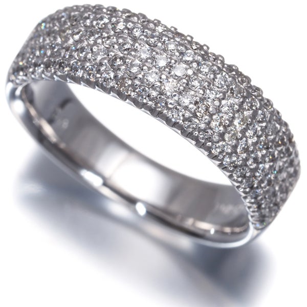 ダイヤ 0.57ct パヴェ  リング K18WG 