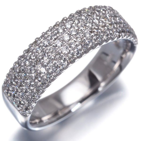 ダイヤ 0.57ct パヴェ  リング K18WG 