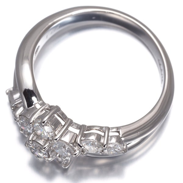 ダイヤ 1.01ct フラワー 10P  リング Pt900 