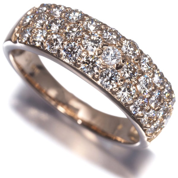 ダイヤ 1.00ct パヴェ  リング K18PG 