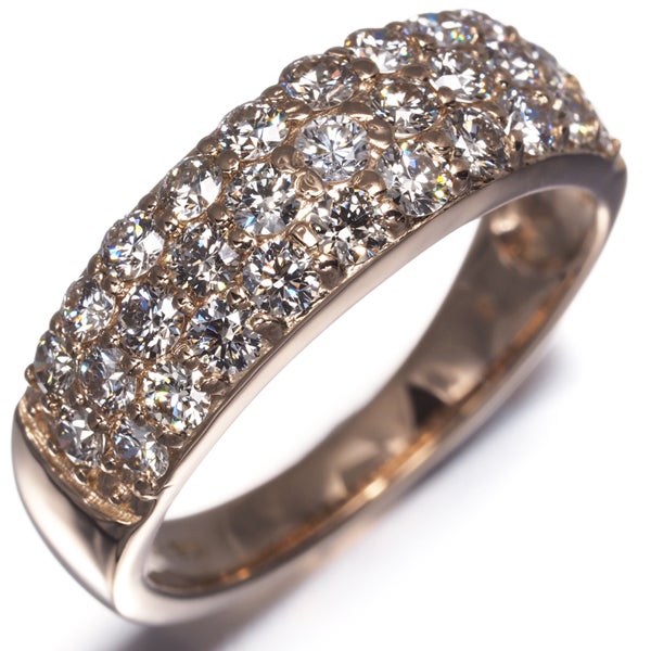 ダイヤ 1.00ct パヴェ  リング K18PG 