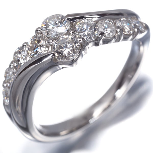 ダイヤ 1.00ct 10P  リング Pt900 