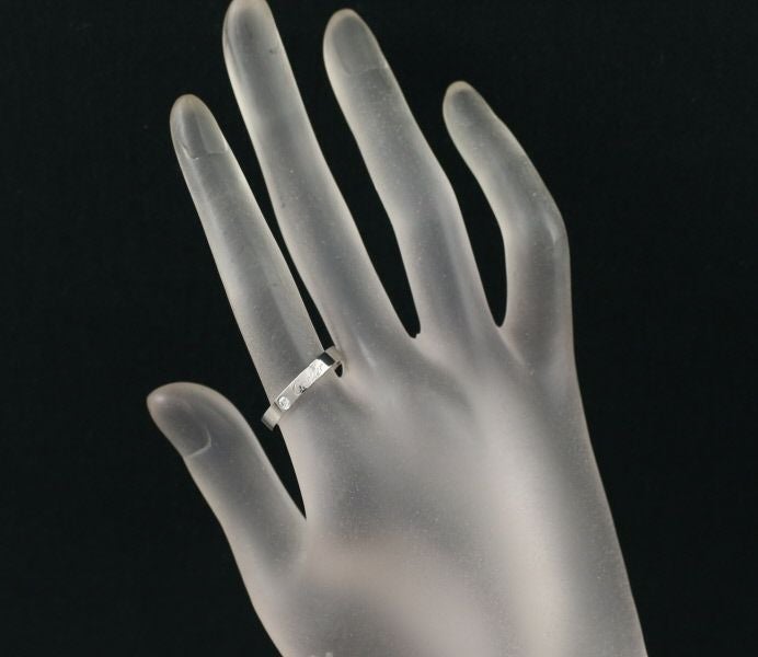 カルティエ リング ダイヤ Cドゥ エングレーブド ウェディング 60号 Pt950 