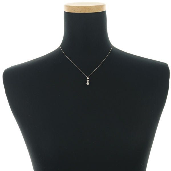 カシケイ ネックレス ダイヤ 0.40ct ミル  K18BG 