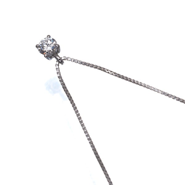 ４℃ ネックレス ダイヤ 0.1ct程 一粒 Pt850 