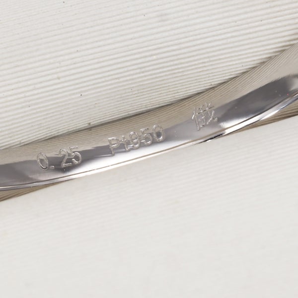 俄 リング ダイヤ 0.25ct G VVS2 3EX 月彩 13.5号 Pt950 鑑定書