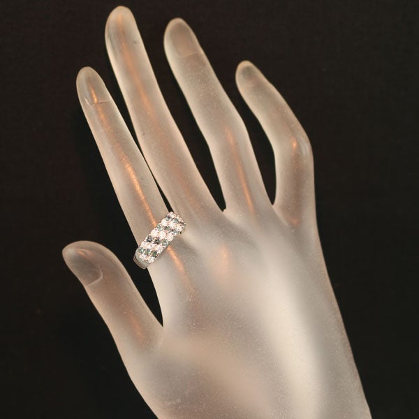 アレキサンドライト 0.58ct ダイヤ 0.50ct パヴェ  リング Pt900 ソーティング
